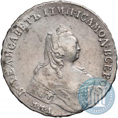 Фото 1 рубль 1754 года ММД-ЕI 