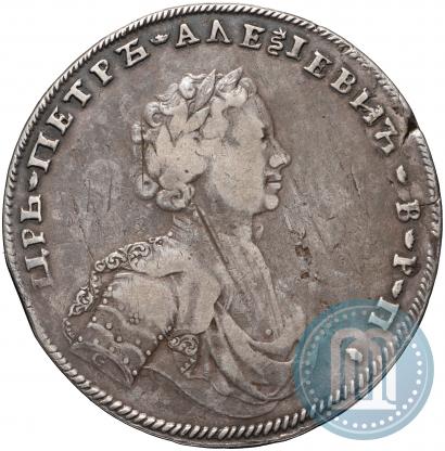 Picture 1 rouble 1707 year G "Portrait by S. Gouin"