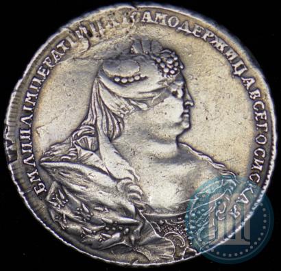 Picture 1 rouble 1737 year  "Moscow type"