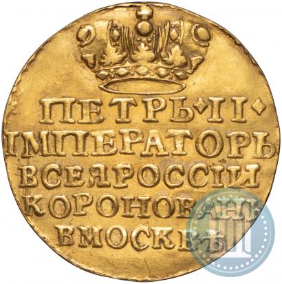 Фото Жетон 1728 года  "Коронация Императора Петра II"