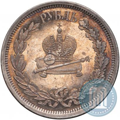 Picture 1 rouble 1883 year ЛШ "On the Coronation of Emperor Alexander III"