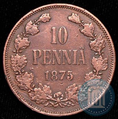 Picture 10 pennia 1875 year  