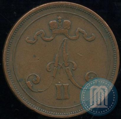 Picture 10 pennia 1875 year  