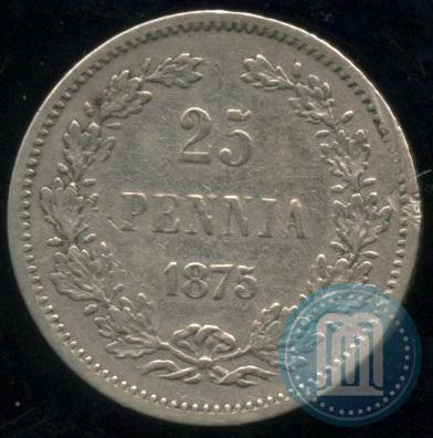 Picture 25 pennia 1875 year S 