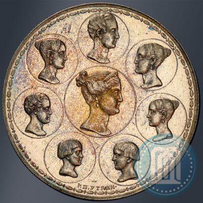 Picture 1,5 roubles - 10 złotych 1835 year Р.П. УТКИНЪ "Family rouble"