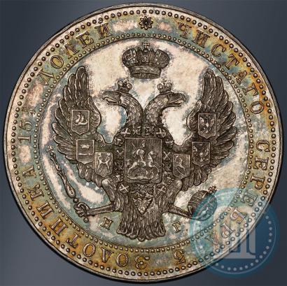 Picture 3/4 roubles - 5 złotych 1839 year НГ 