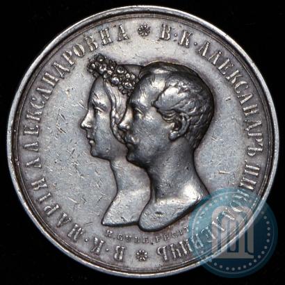 Picture Medal 1841 year H. GUBE. FECIT "In the memory of the wedding of the crown prince"