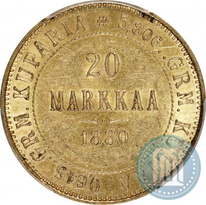 Picture 20 markkaa 1880 year S 