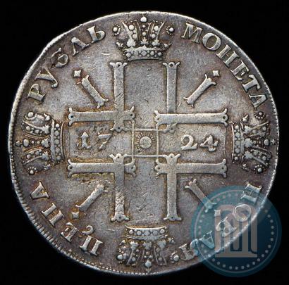 Picture 1 rouble 1724 year СПБ "Sun rouble, portrait in armour"