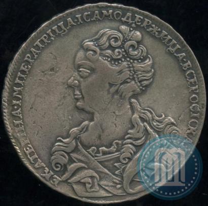 Picture 1 rouble 1726 year  "Moscow type, portrait turned to the left"