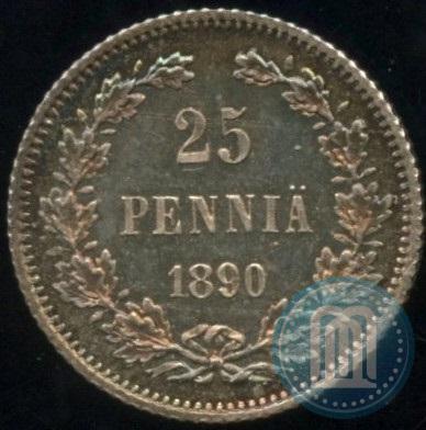 Picture 25 pennia 1890 year L 