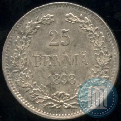 Picture 25 pennia 1898 year L 