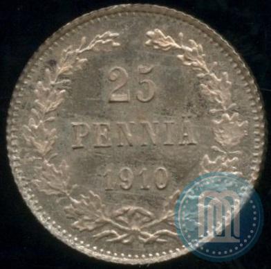 Picture 25 pennia 1910 year L 