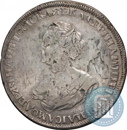 Picture 1 rouble 1725 year  "Mourning rouble"