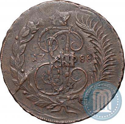 Фото 2 копейки 1788 года ММ 