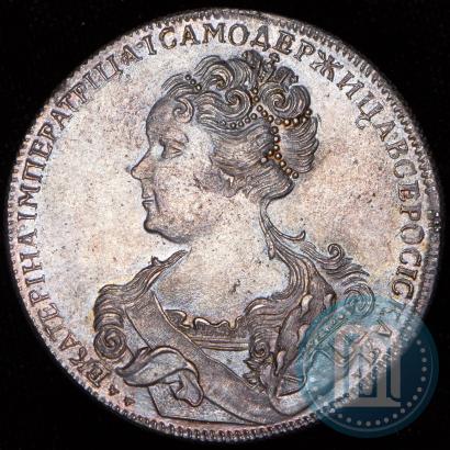 Picture 1 rouble 1726 year СПБ "Petersburg type, portrait turned to the left"