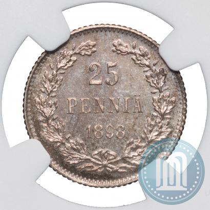 Picture 25 pennia 1898 year L 