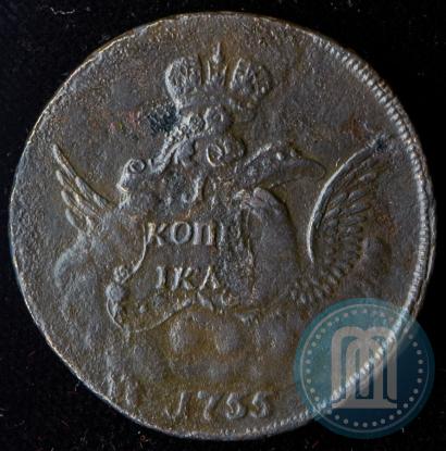 Фото 1 копейка 1755 года ММД 