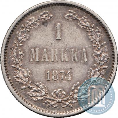 Picture 1 markka 1874 year S 