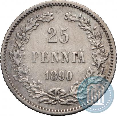 Picture 25 pennia 1890 year L 