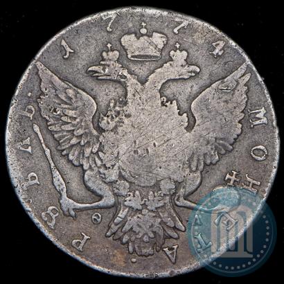 Picture 1 rouble 1774 year СПБ-ФЛ 