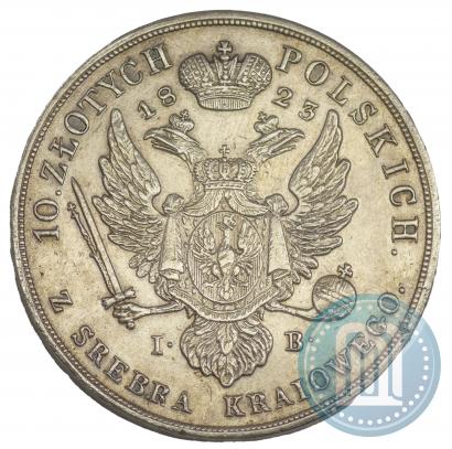 Picture 10 złotych 1823 year IB 