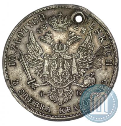 Picture 10 złotych 1823 year IB 