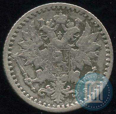 Фото 25 пенни 1869 года S 
