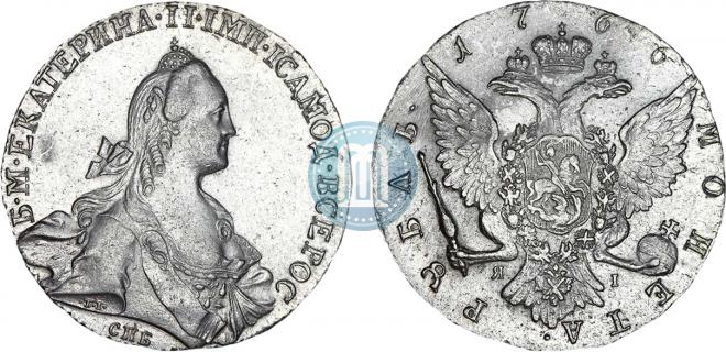 1 rouble 1766 year