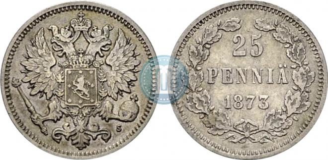 25 pennia 1873 year