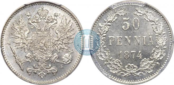50 пенни 1874 года