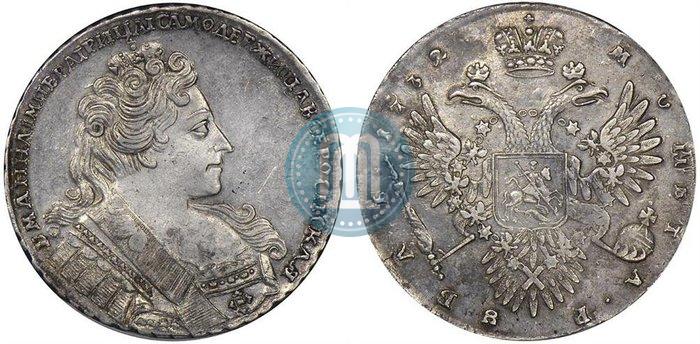 Picture 1 rouble 1732 year  