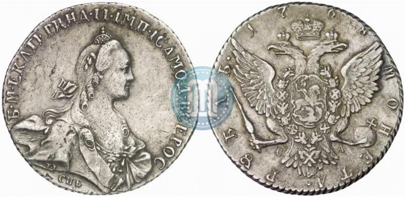 Picture 1 rouble 1768 year СПБ-СА 