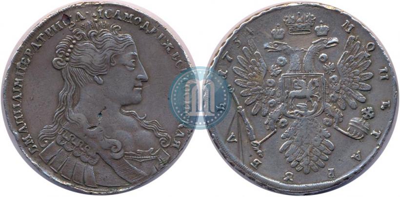 Picture 1 rouble 1734 year  "Type of 1734"