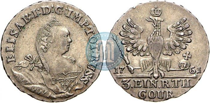 Picture 1/3 Thaler 1761 year  