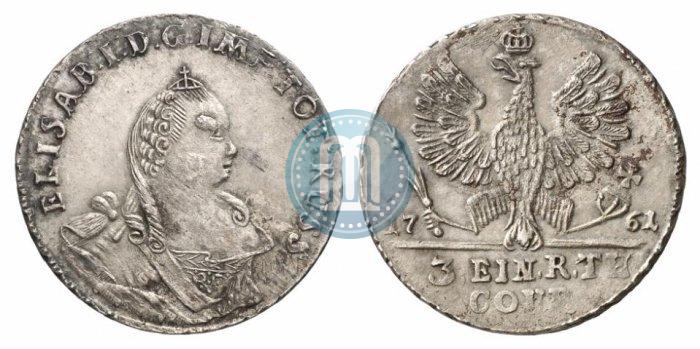 Picture 1/3 Thaler 1761 year  