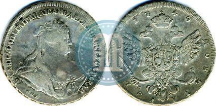 Picture 1 rouble 1740 year СПБ "Petersburg type"