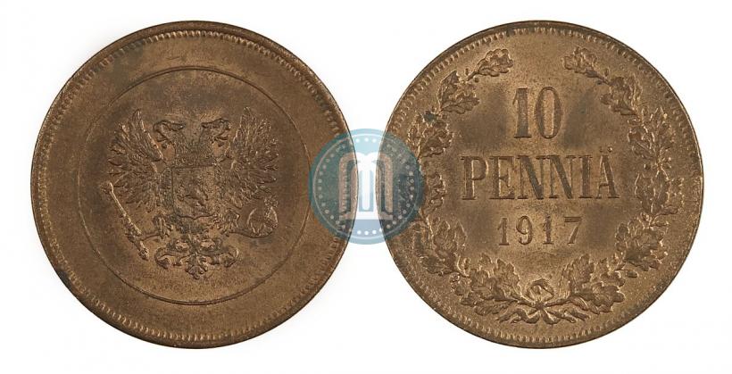 Picture 10 pennia 1917 year  