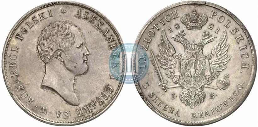 Picture 10 złotych 1821 year IB 