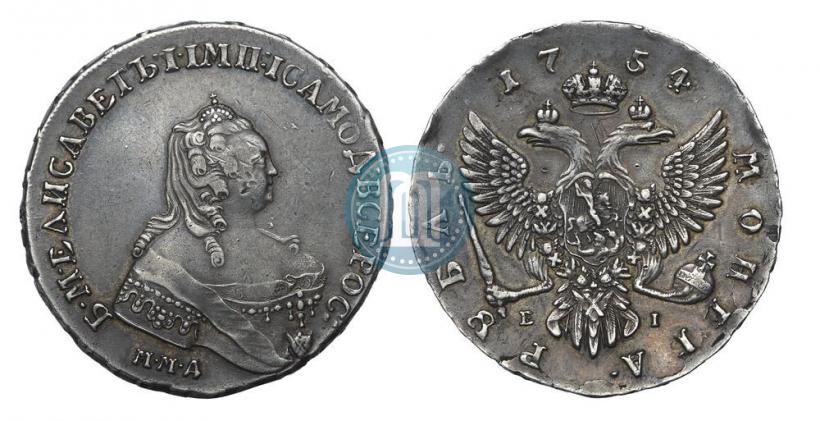 Picture 1 rouble 1754 year ММД-ЕI 