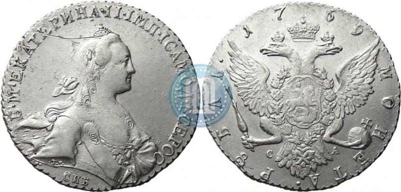 Picture 1 rouble 1769 year СПБ-СА 