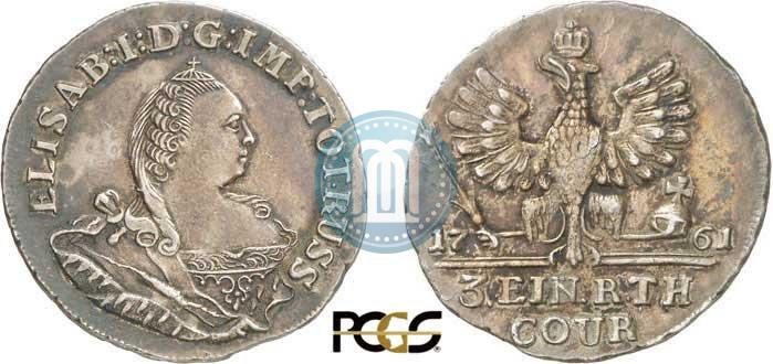 Picture 1/3 Thaler 1761 year  