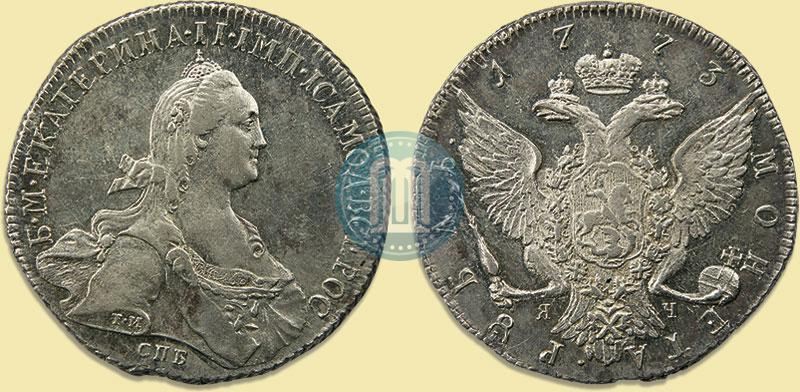 Picture 1 rouble 1773 year СПБ-ЯЧ-Т.И. 