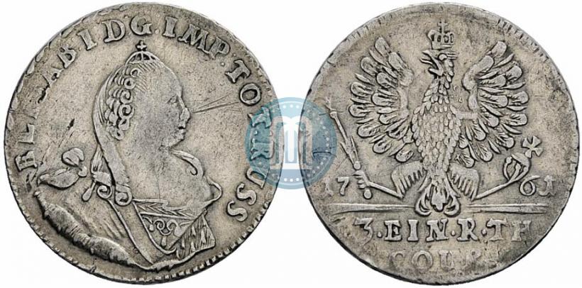 Picture 1/3 Thaler 1761 year  