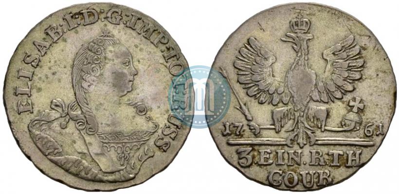 Picture 1/3 Thaler 1761 year  