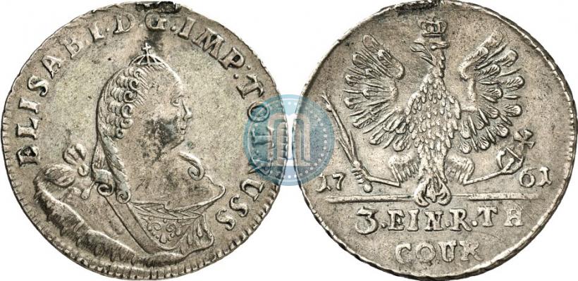 Picture 1/3 Thaler 1761 year  