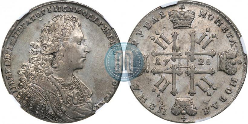 Picture 1 rouble 1728 year  "Type of 1728"