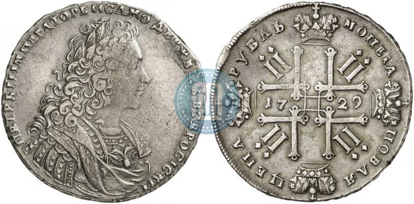 Picture 1 rouble 1729 year  "Type of 1728"