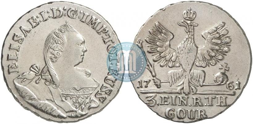 Picture 1/3 Thaler 1761 year  