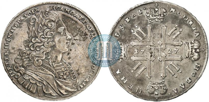 Picture 1 rouble 1727 year  "Moscow type"